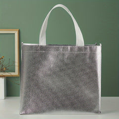 2pcs Reusable Gift Bag Large Capacity Aluminum Film Eco Friendly