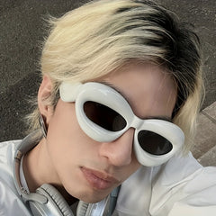 Y2K Cat Eye Sunglasses For Women Men UV400