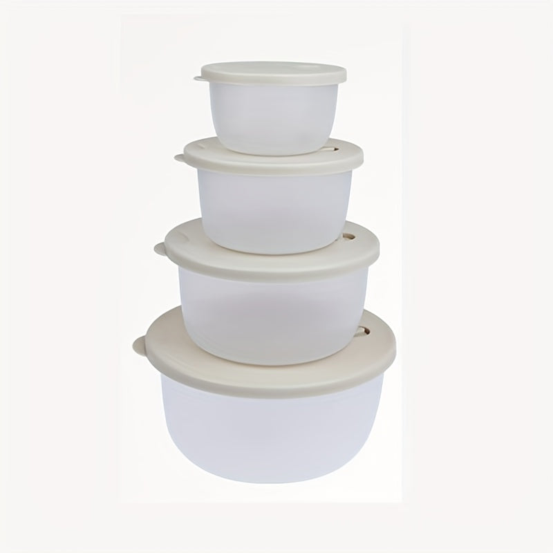4pcs Airtight Food Storage Containers BPA Microwave Freezer Safe Lunch Box