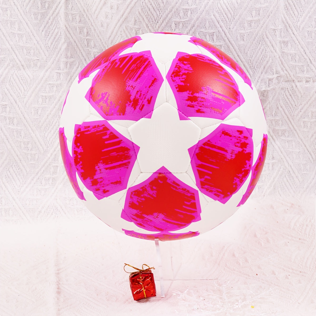 Seamless Soccer Ball With Pump Long-lasting Outdoor Football Halloween Gift