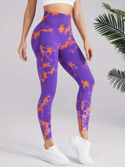 Tie Dye Yoga Pants High Waist Slim Fit Leggings
