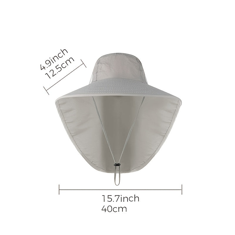 Men's Wide Brim Fishing Hat UV Protection Quick Dry Breathable