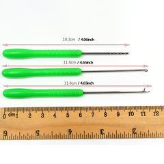 3pcs Boilie Needle Set Stainless Baiting Knotting Tool Carp Fishing Accessories