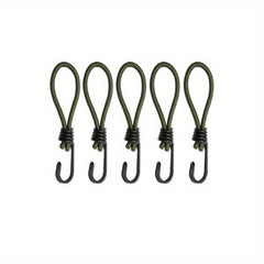 10pcs Elastic Tent Ropes with Buckle and Ground Nail Strap for Camping Canopy