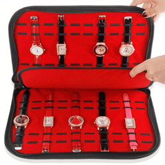 20 Digits Watch Storage Box Travel Watch Storage Bag Watch Case For Men