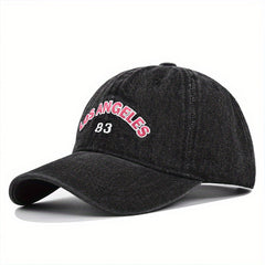 Embroidered Baseball Cap Los Angeles Curved Brim Hat