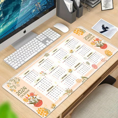 Cartoon Anime Mouse Pad Calendar Waterproof Anti-Slip Spring Style