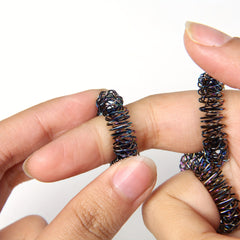 10Pcs Finger Massager Ring Spring Fingertip Massage Toy