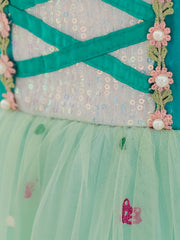Girls Queen Princess Costume Ice Cosplay Halloween Dress