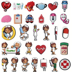 30pcs Nurse Charms For Crocs - Perfect for Christmas, Birthdays & Parties