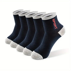 10pairs Kids Breathable Sweat Absorption Crew Socks for Autumn Winter