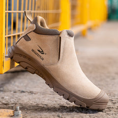 Men's High Top Steel Toe Work Safety Shoes
