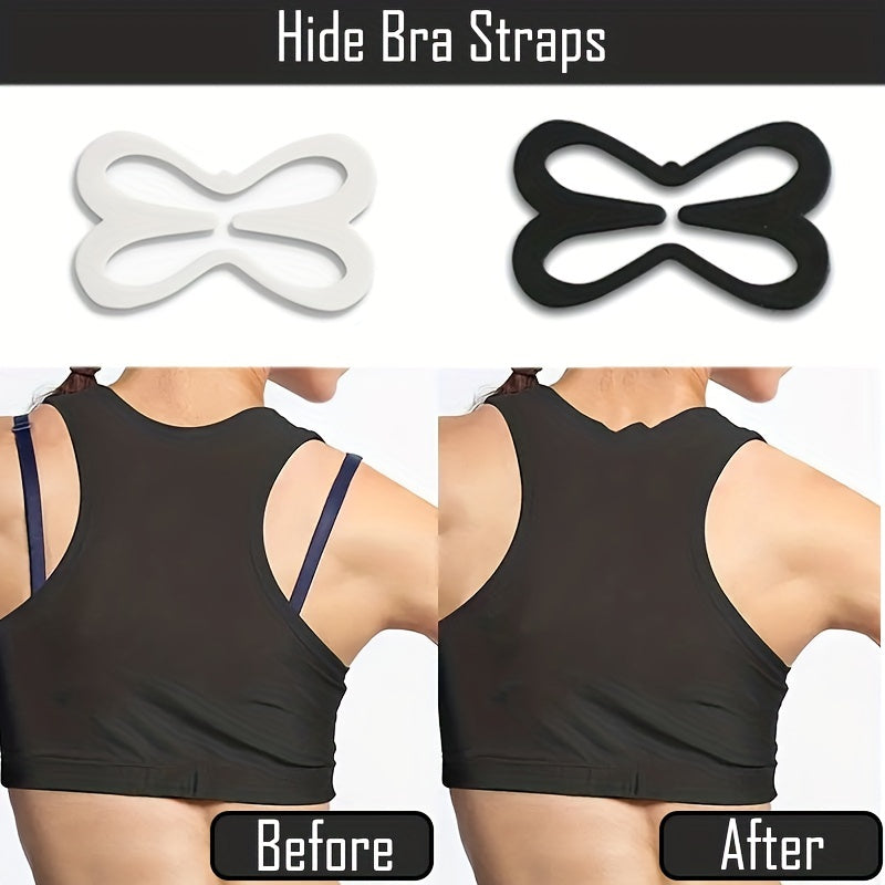 5pcs Invisible Bra Strap Clips Non slip Buckles Conceal Bra Straps