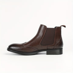 Men's Brogue Chelsea Boots Casual Shoes