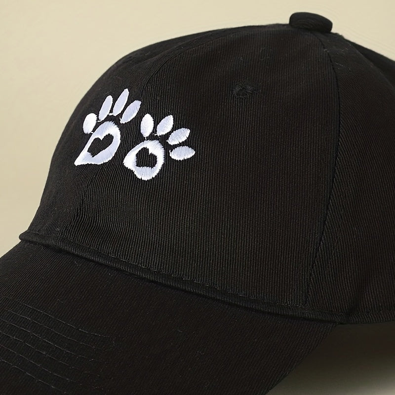 Paw Embroidery Baseball Cap Cartoon Animal Lightweight Dad Hats