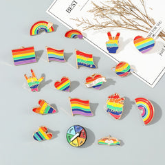 Rainbow Enamel Pin Set for Clothes and Bags