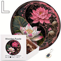Lotus Flower Puzzles Set - Brain Teaser Wooden Puzzles