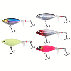 10pcs Hard Bait Propeller Fishing Lures Kit for Saltwater/Freshwater Fishing