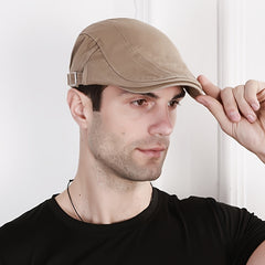 Men's Retro Cabbie Hat Classic Newsboy Cap For Outdoor Fishing