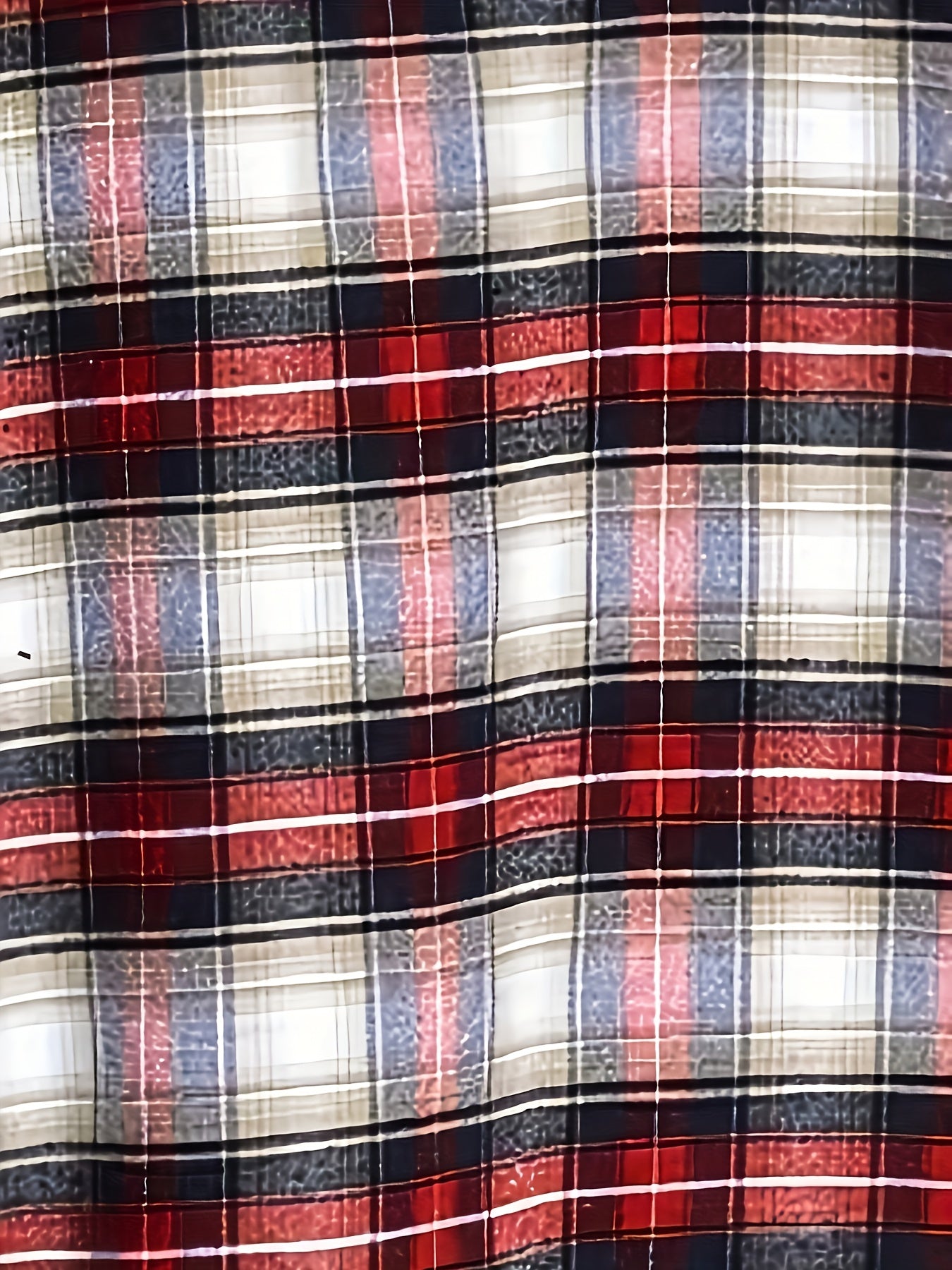Plaid Print Long Sleeve Button Up Hoodie Drawstring Shirt Top