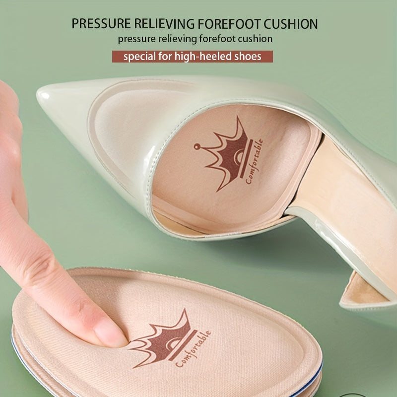 High Heel Forefoot Pads - Non-slip, Sweat-absorbing Foam