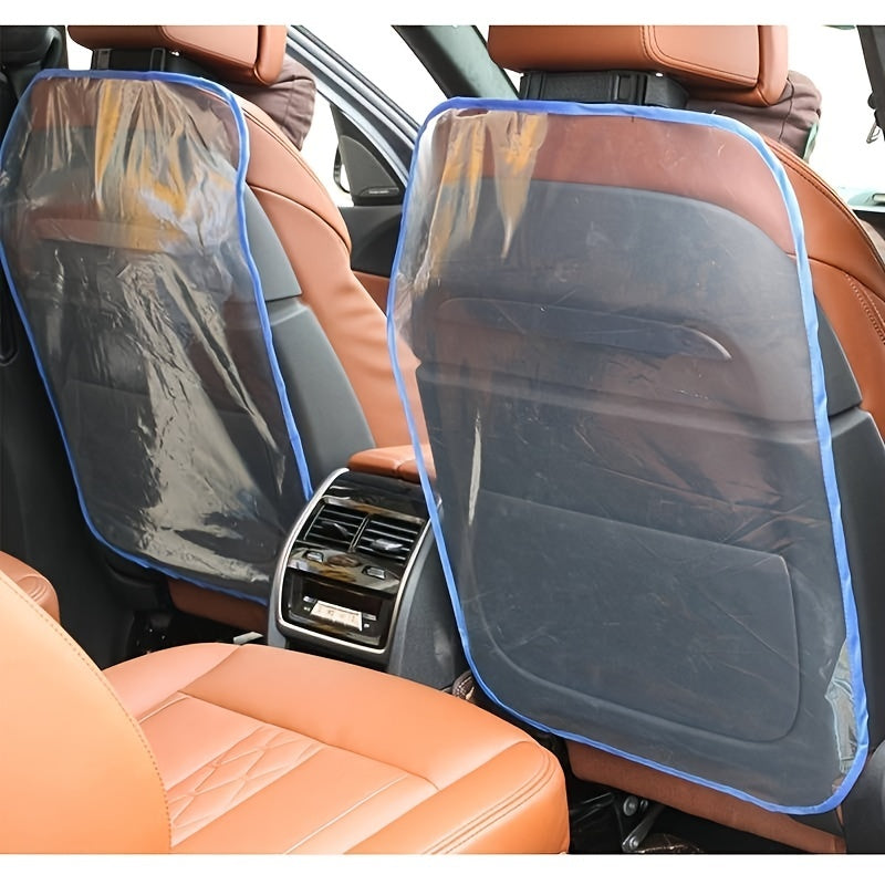 Car Seat Backrest PE Film Protective Cover Mat Anti-kick Anti-dirt
