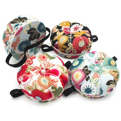 Pumpkin Shape Sewing Pincushion with Wrist Strap