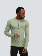 Autumn Fitness Clothes Long Sleeve Quick Drying Breathable Outdoor Running Compr