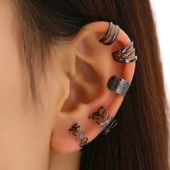5pcs Leaf Shaped Ear Clip Fine Jewelry