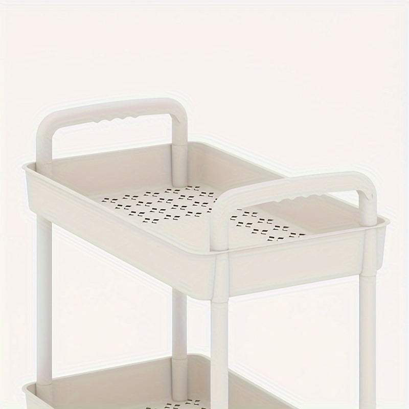 3 Tier Utility Cart Rolling Organization Cart Multifunctional Storage Shelves