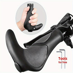 Bike Handlebar Grip Covers TPR Rubber Ergonomic Anti Slip For MTB
