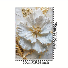 1000pcs 3D Relief & Golden Floral Jigsaw Puzzle Home Decor