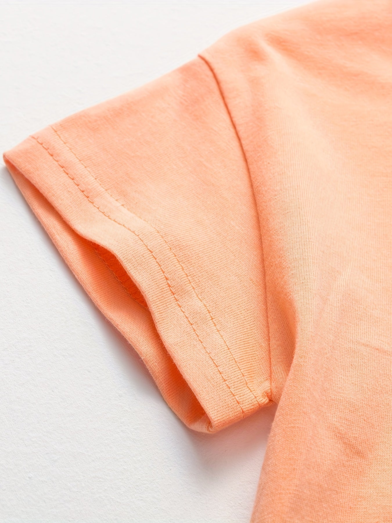 Baby Boys Block Letter Short Sleeve Tees for Summer