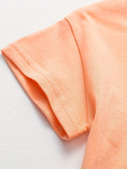 Baby Boys Block Letter Short Sleeve Tees for Summer