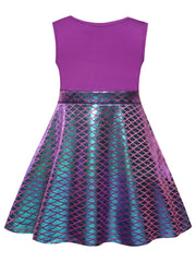 Girls Princess Dress & Accessories Sleeveless Dress Fish Cosplay Performance Cos