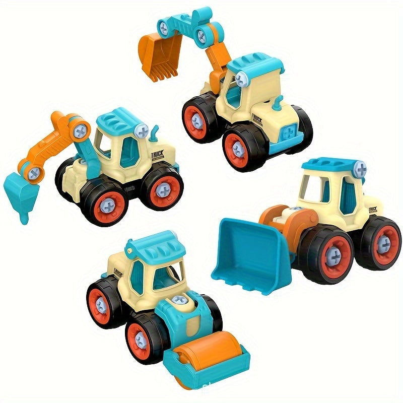 DIY Car Toy Nut Assembly Puzzle Sliding Excavation Disassembly