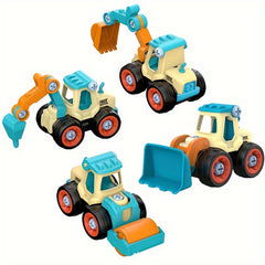 DIY Car Toy Nut Assembly Puzzle Sliding Excavation Disassembly