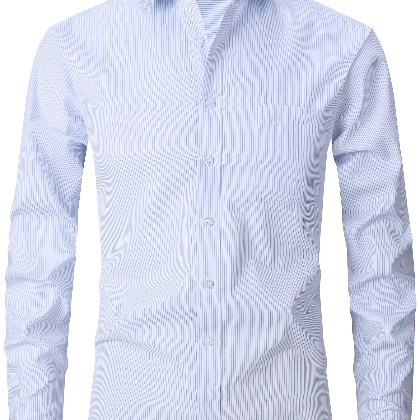 Men's Striped Regular Fit Button Up Shirt