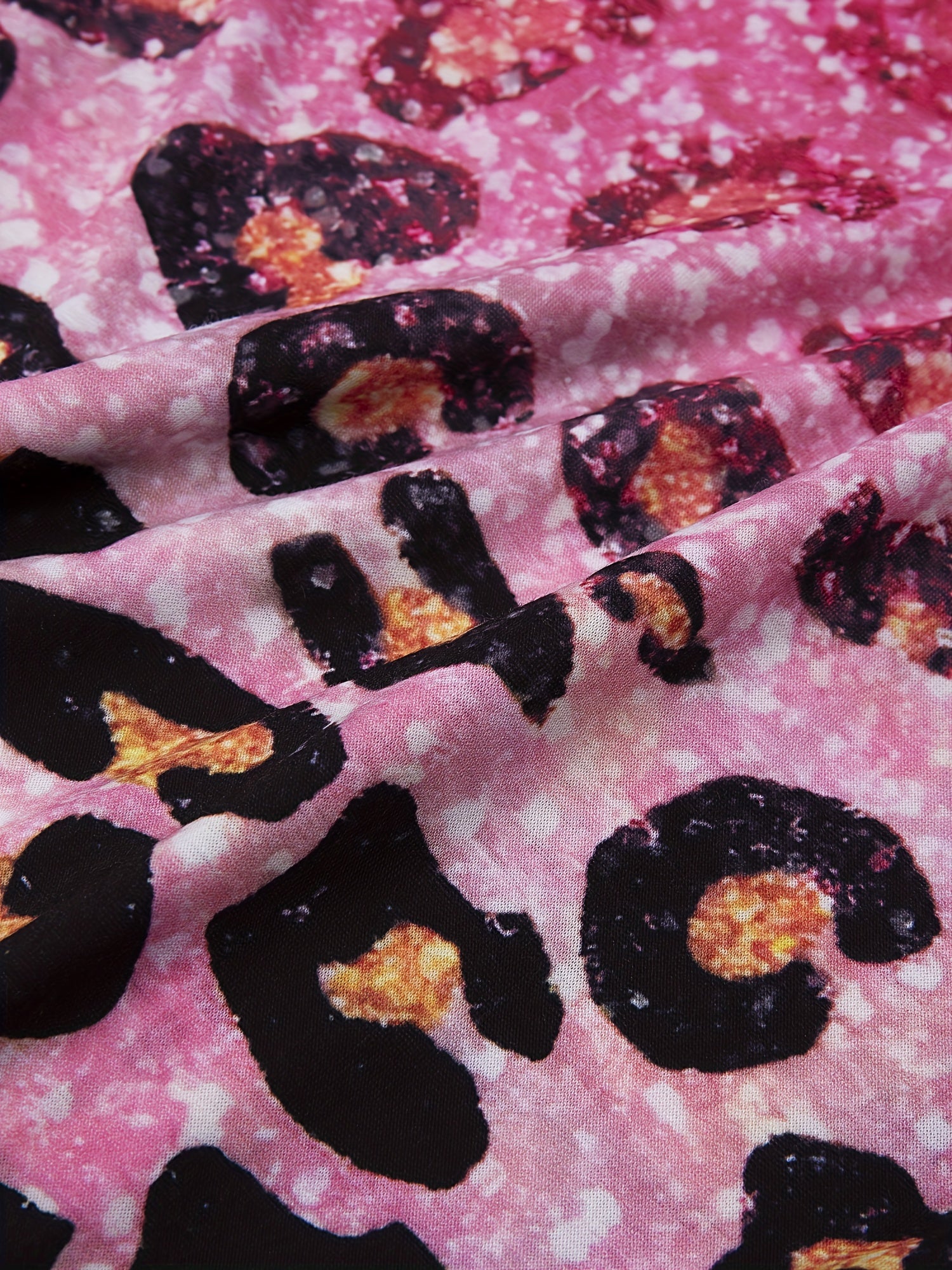 Glitter Leopard Print Tank Top