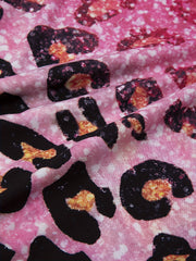 Glitter Leopard Print Tank Top