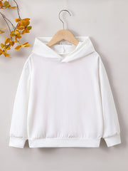 Girls Letter Print Hooded Sweatshirt Long Sleeve Pullover Hoodie