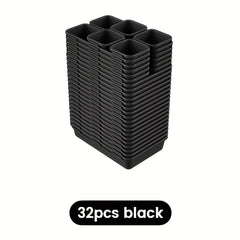 32pc Tool Storage Tray Plastic Organizer Garage Parts Storage Bin
