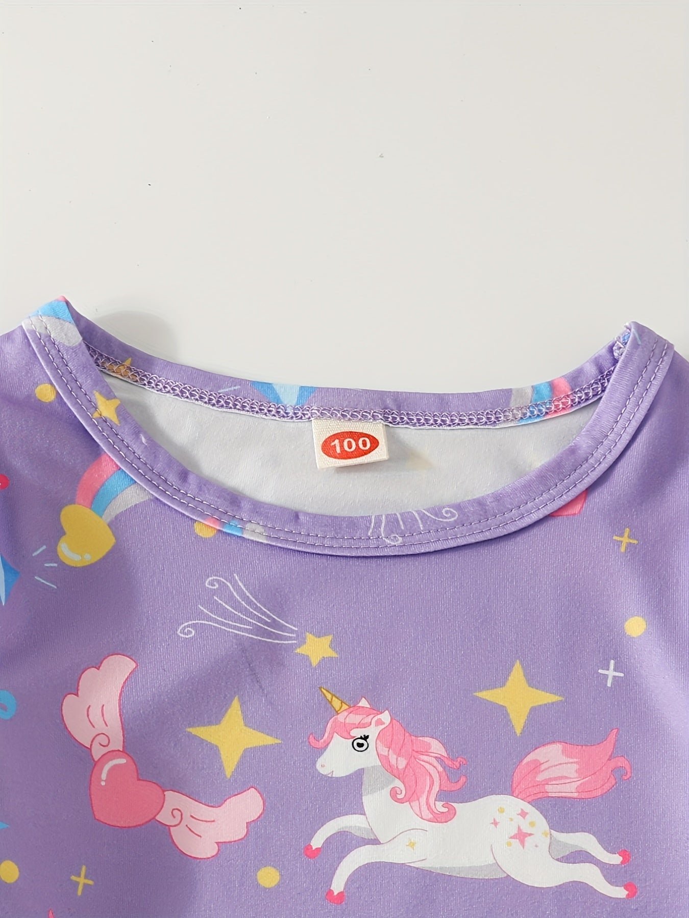 Girls Unicorn Pajamas Set, Perfect for Autumn & Spring