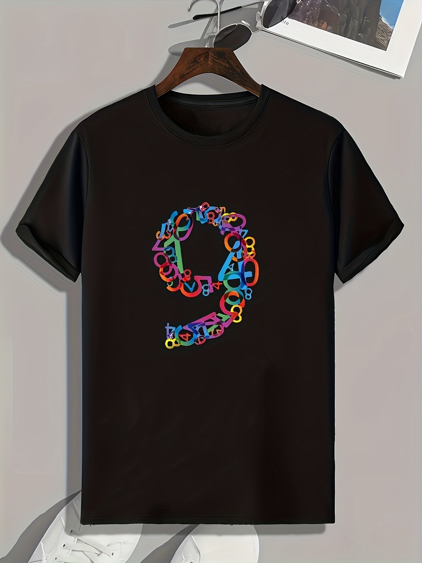 Number 9 Men's Graphic T-shirt for Summer Casual Wear