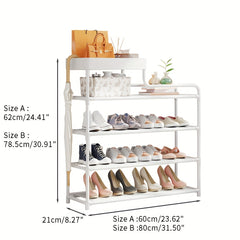 1pc Dustproof Shoe Rack Space-saving Shelf Storage Shoe Rack