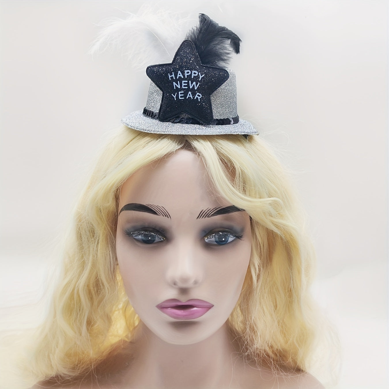 DIY Pentagram Feather Beanie Hat Hairpin Headdress