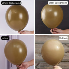40pcs 25.4cm Brown Coffee Latex Party Balloons Helium Purple Party Decor