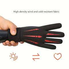 Men's Winter Cycling Gloves Touch Screen Windproof Warm Outdoor Activities Plus