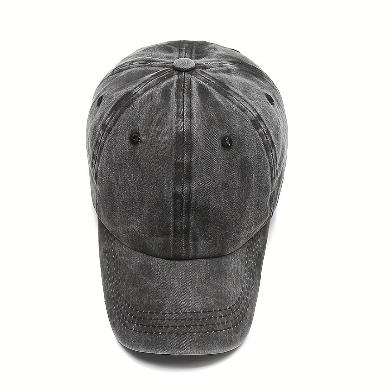 Soft Vintage Smoke Grey Baseball Cap for Men and Women