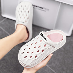 Women's Platform Garden Clogs Lightweight Solid Closed Toe Sandals